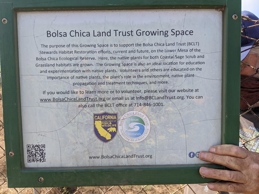 Bolsa Chica Land Trust Growing Space Nursery | CA-1, Huntington Beach, CA 92649, USA | Phone: (714) 846-1001