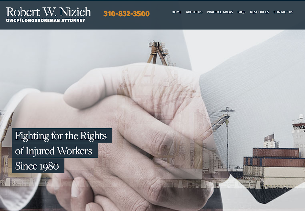 Robert W Nizich Law Offices | 769 W 9th St, San Pedro, CA 90731, USA | Phone: (310) 832-3500