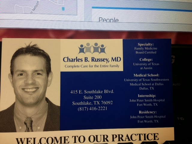 Charles B. Russey, M.D., P.A. | 803 E Southlake Blvd STE 105, Southlake, TX 76092, USA | Phone: (817) 416-2221