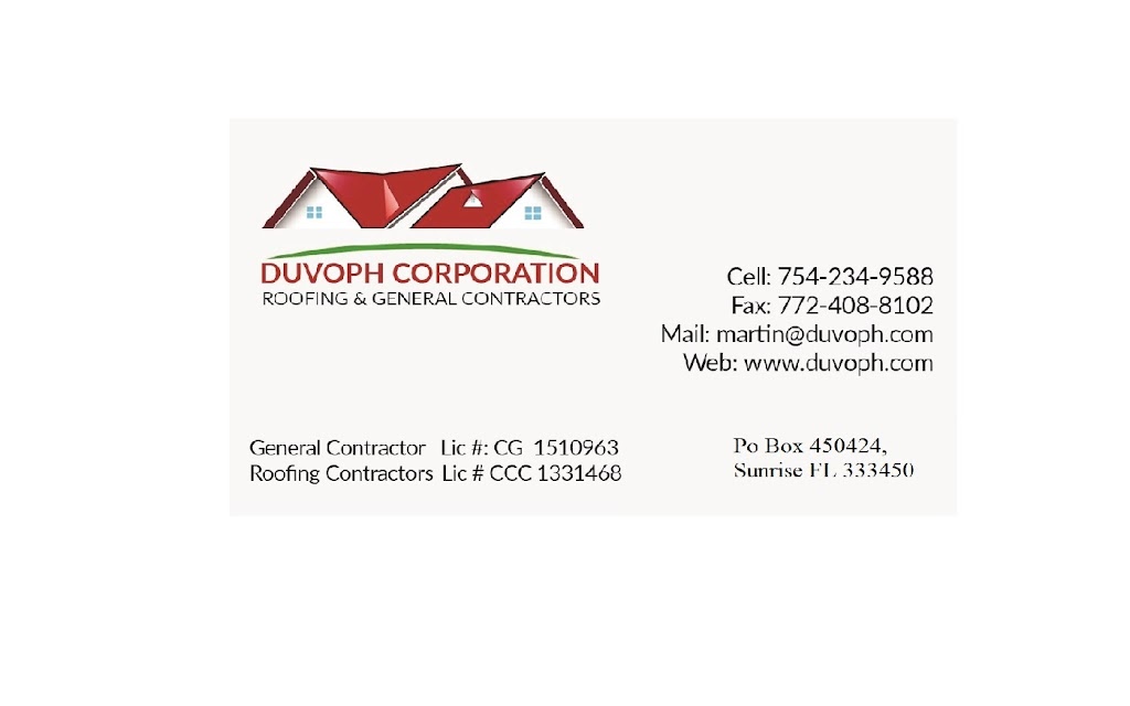 Duvoph Corporation | 2150 NE 171 St, North Miami Beach, FL 33162, USA | Phone: (754) 234-9588