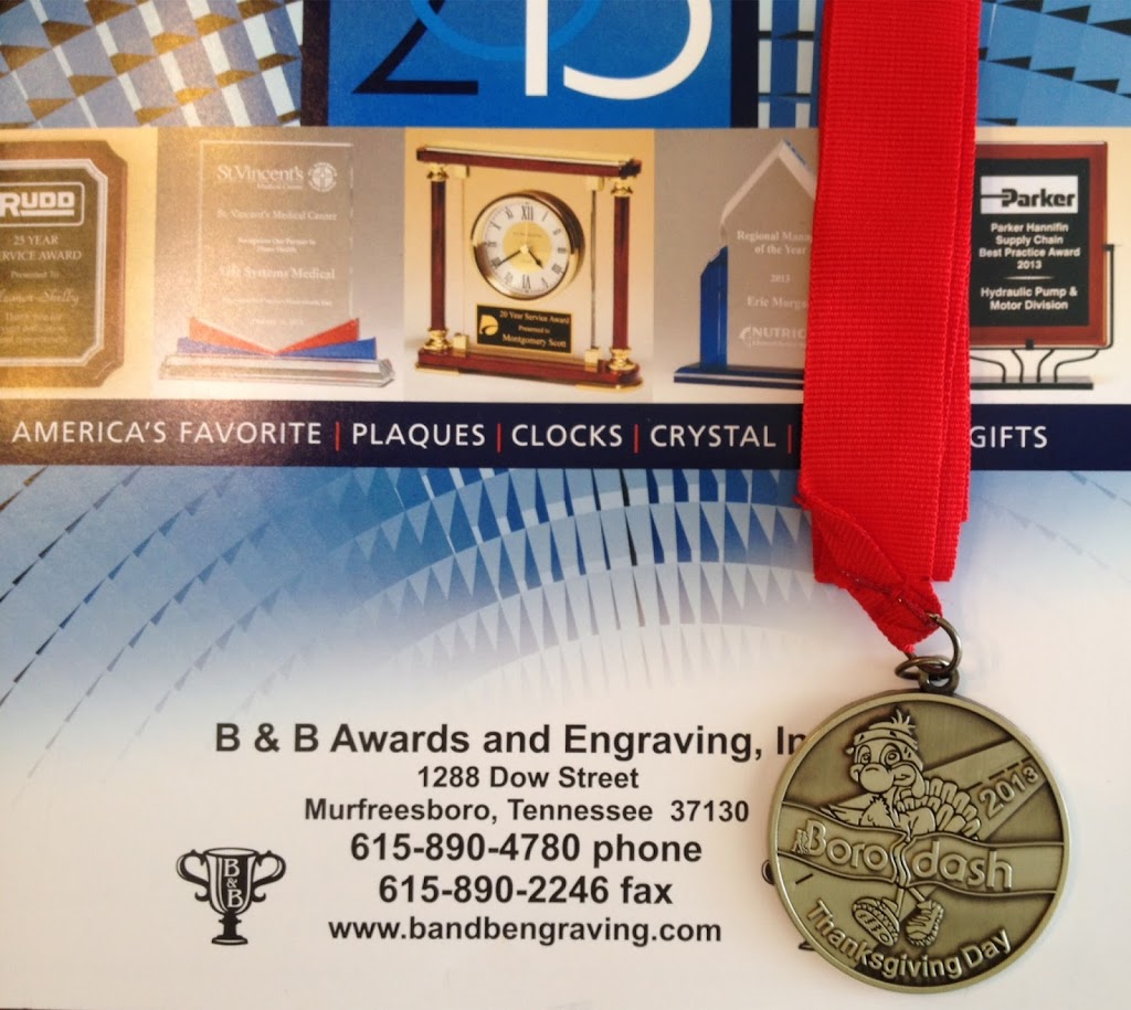 B & B Awards & Engraving, Inc. | 1288 Dow St, Murfreesboro, TN 37130, USA | Phone: (615) 890-4780