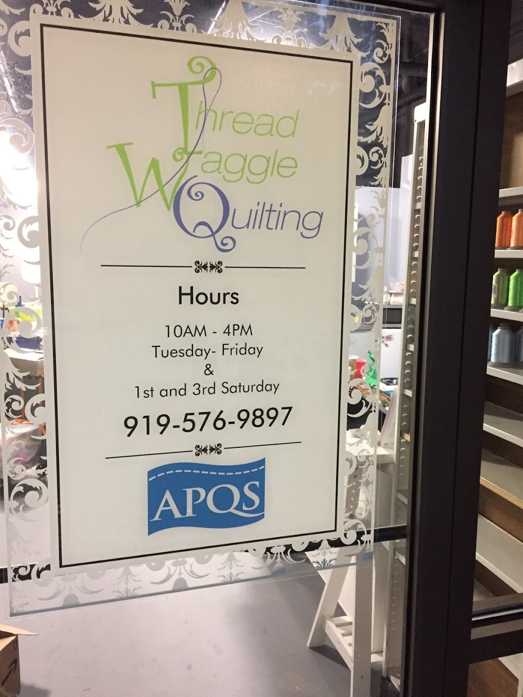 APQS Raleigh & Thread Waggle Quilting | 8330 Bandford Way #005, Raleigh, NC 27615, USA | Phone: (919) 576-9897