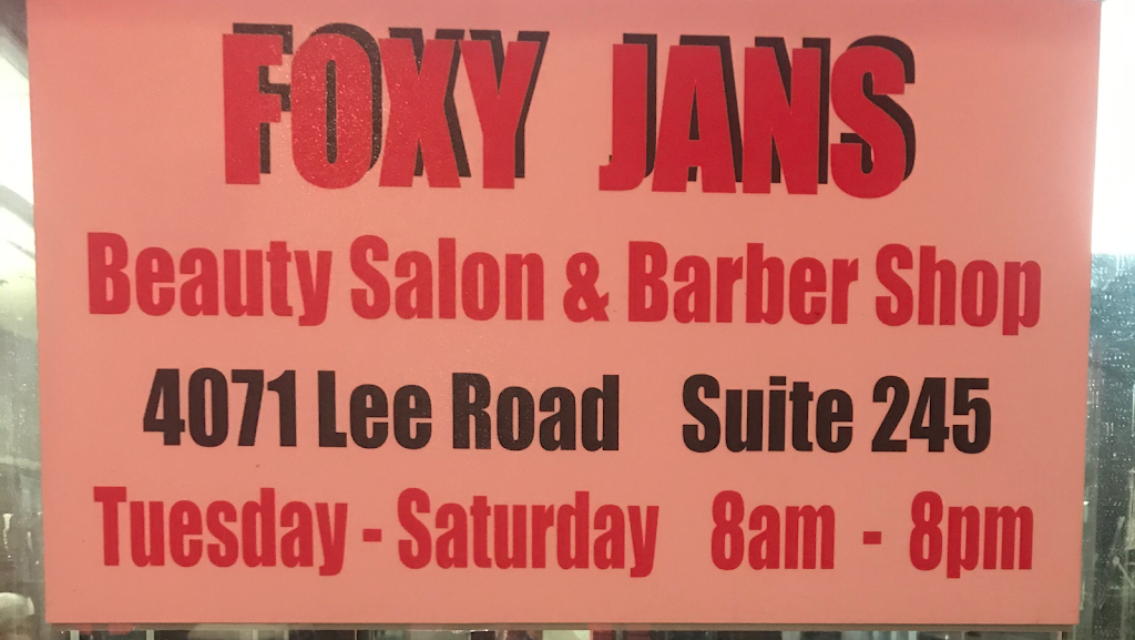 Foxy Jans Salon | 3592 Lee Rd, Shaker Heights, OH 44120, USA | Phone: (216) 253-6520