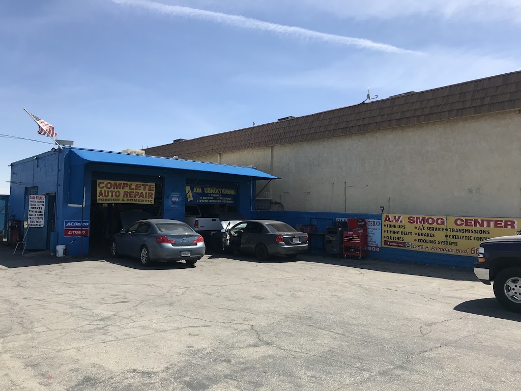 A V Smog Center and auto repair | 1259 E Palmdale Blvd, Palmdale, CA 93550, USA | Phone: (661) 272-0904