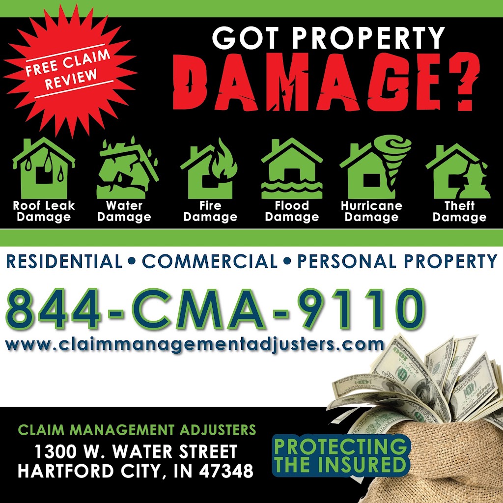Claim Management Adjusters | 1300 W Water St, Hartford City, IN 47348, USA | Phone: (844) 262-9110