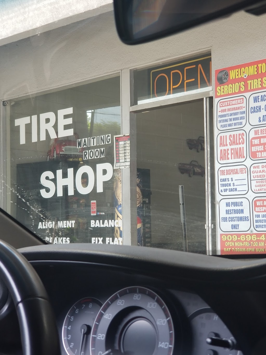 Sergios Tires | 4530 Riverside Dr, Chino, CA 91710, USA | Phone: (909) 696-4306