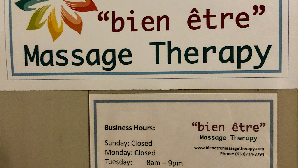 Bien Etre Massage Therapy | 3756 Florence St, Redwood City, CA 94063 | Phone: (650) 714-3794