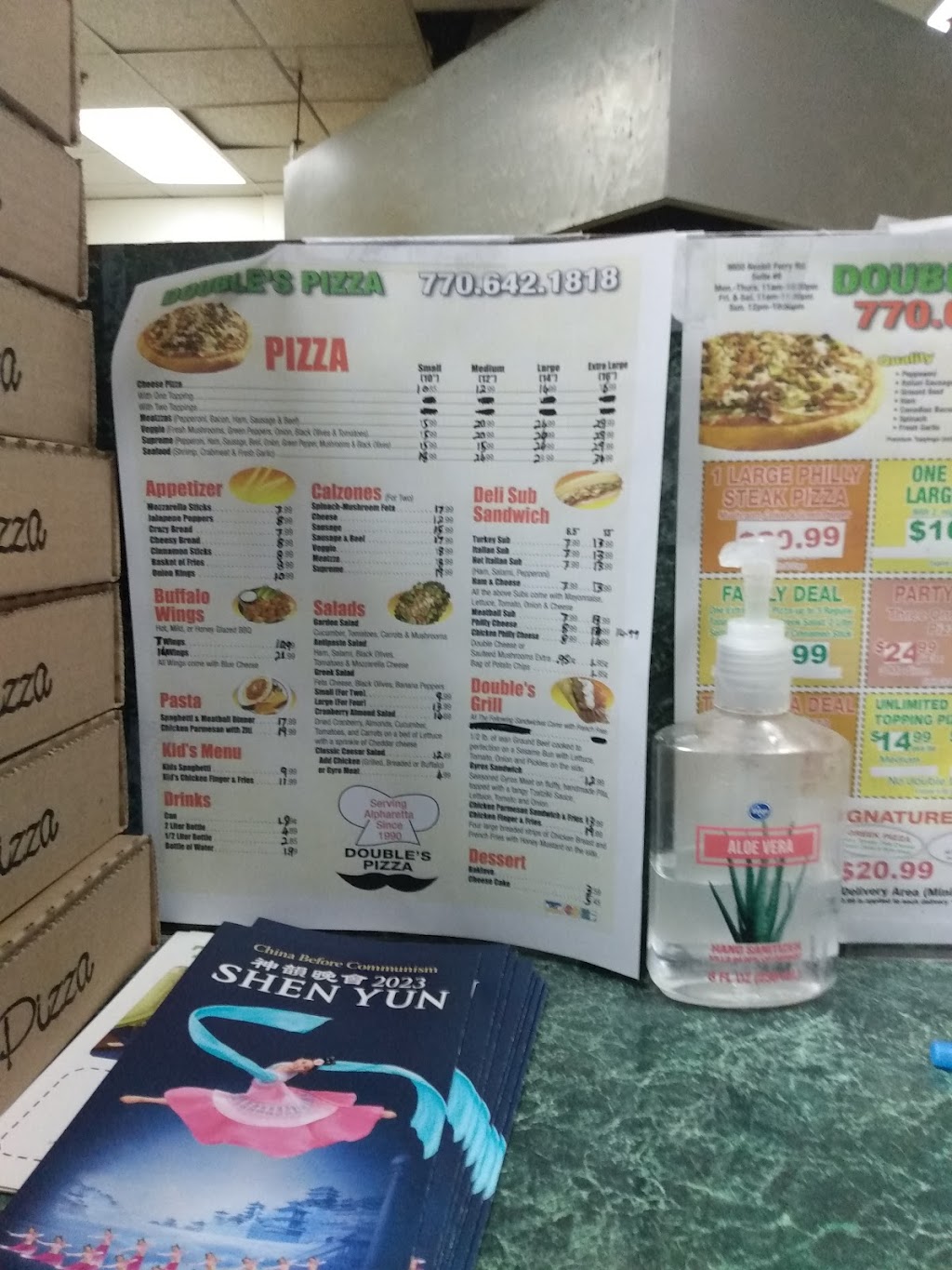 Doubles Pizza | 9850 Nesbit Ferry Rd # 5, Alpharetta, GA 30022, USA | Phone: (770) 642-1818