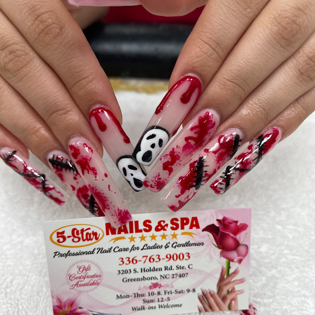 5 Star Nails & Spa Greensboro | Food Lion shopping center, 3203 S Holden Rd C, Greensboro, NC 27407, USA | Phone: (336) 763-9003