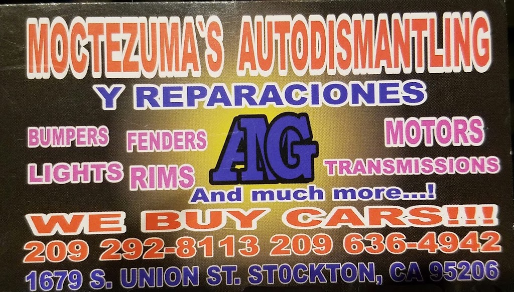 Moctezumas Auto Dismantling | 1679 S Union St, Stockton, CA 95206, USA | Phone: (209) 292-8113