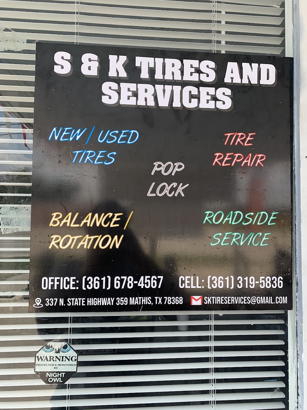 S & K TIRES and SERVICES | 337 TX-359, Mathis, TX 78368, USA | Phone: (361) 319-5836