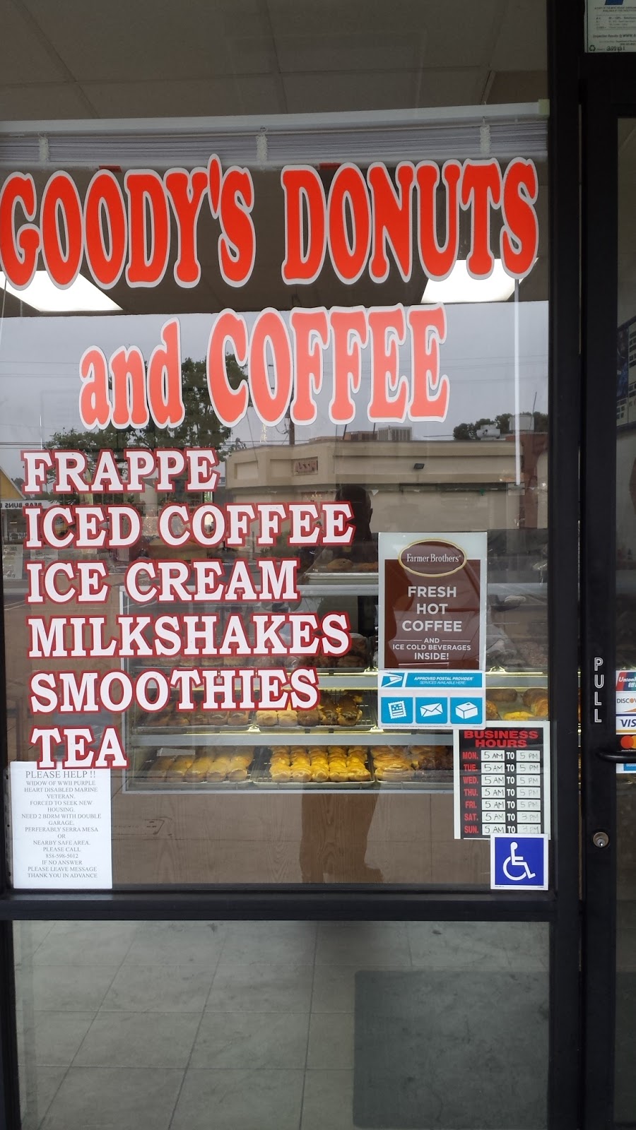 Goodys Donuts and Coffee | 3244 Greyling Dr, San Diego, CA 92123, USA | Phone: (858) 565-8609