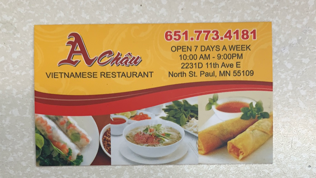 A Chau Restaurant | 2231 11th Ave, North St Paul, MN 55109, USA | Phone: (651) 773-4181