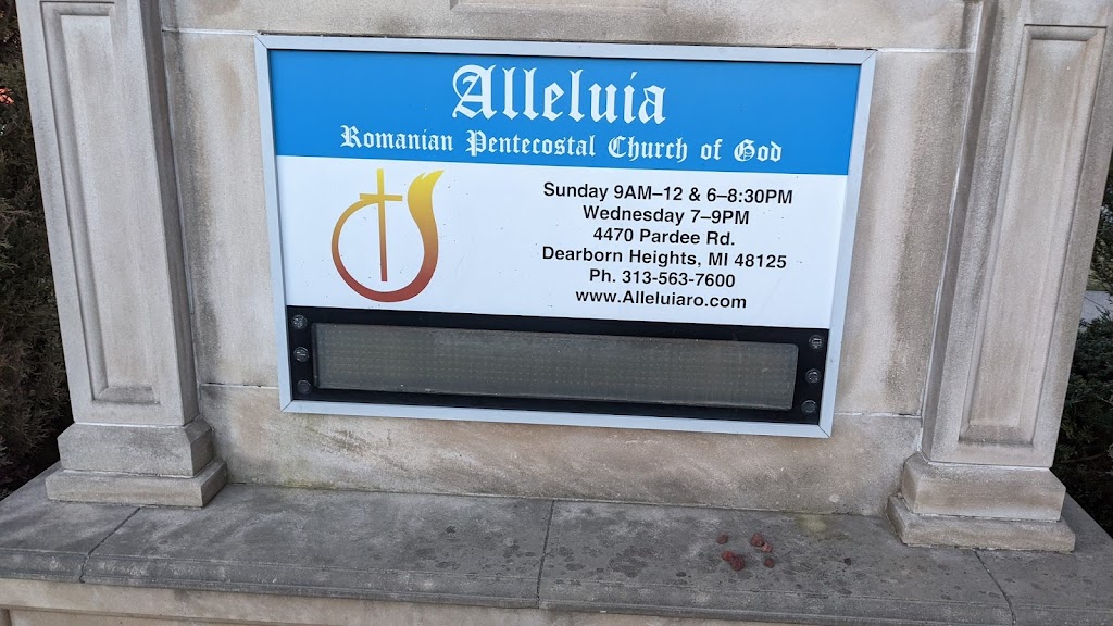 Alleluia Romanian Pentecostal Church - Dearborn Heights, Michigan | 4460 Pardee Ave, Dearborn Heights, MI 48125, USA | Phone: (313) 563-7600