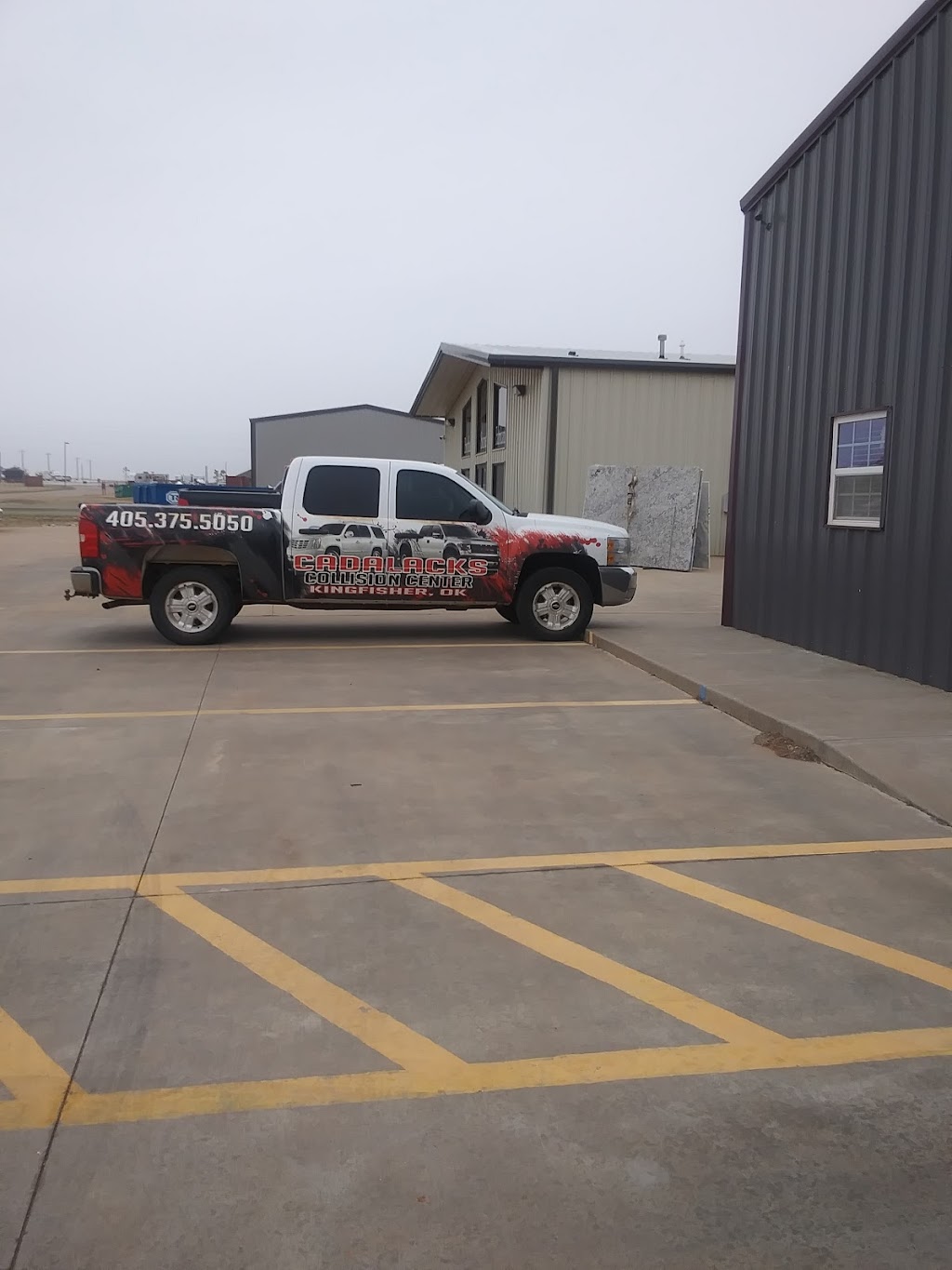 Cadalacks Collision Center | 400 Industrial Park Rd, Kingfisher, OK 73750, USA | Phone: (405) 375-5050