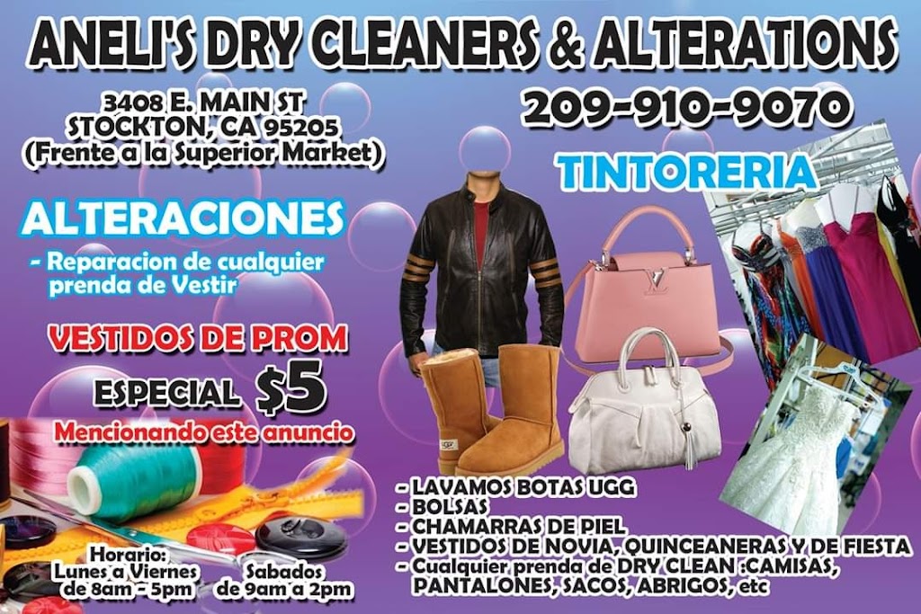 Anelis Dry cleaners & Alterations | 3408 E Main St, Stockton, CA 95205, USA | Phone: (209) 910-9070