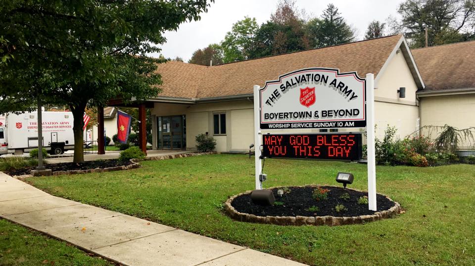 Salvation Army of Boyertown | 409 S Reading Ave, Boyertown, PA 19512, USA | Phone: (610) 367-4089