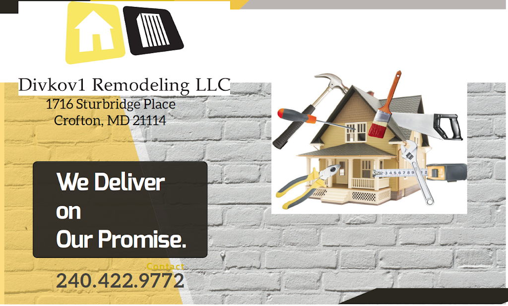 Divkov1 Remodeling LLC | 1716 Sturbridge Pl, Crofton, MD 21114, USA | Phone: (240) 422-9772