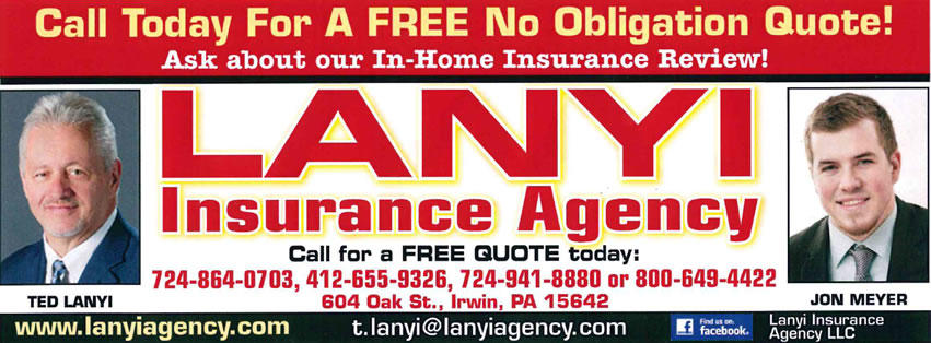 Lanyi Insurance | 604 Oak St, Irwin, PA 15642 | Phone: (724) 864-0703