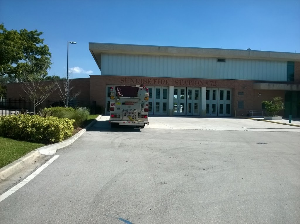 Sunrise Fire-Rescue Department Station #72 | 10490 W Oakland Park Blvd, Sunrise, FL 33351, USA | Phone: (954) 572-2414