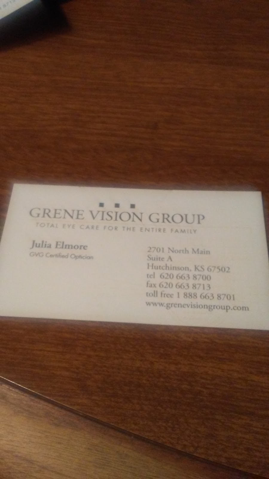 Grene Vision Group | 2701 N Main St a, Hutchinson, KS 67502, USA | Phone: (620) 663-8700