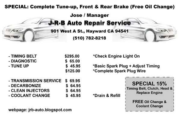 JRB Auto Repair Services | 901 W A St, Hayward, CA 94541, USA | Phone: (510) 782-8218
