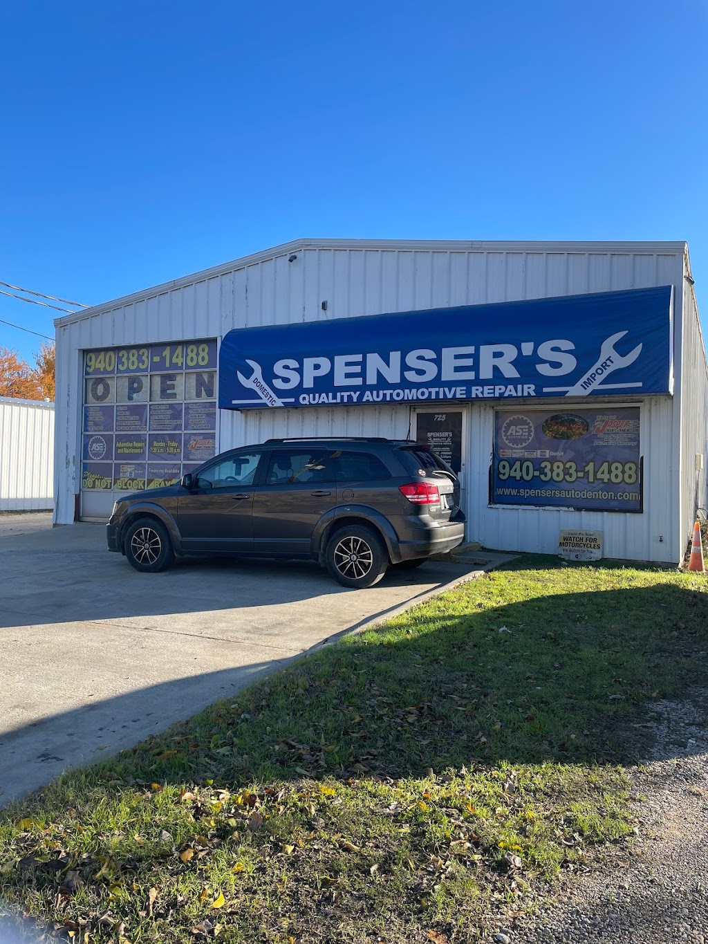 Spensers Quality Automotive | 725 S Woodrow Ln, Denton, TX 76205, USA | Phone: (940) 383-1488