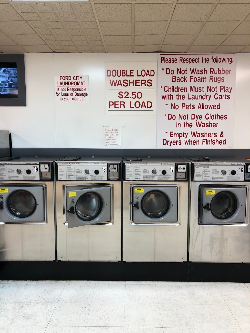 Ford City Coin-Op Laundromat | 1622 5th Ave, Ford City, PA 16226, USA | Phone: (724) 421-7179