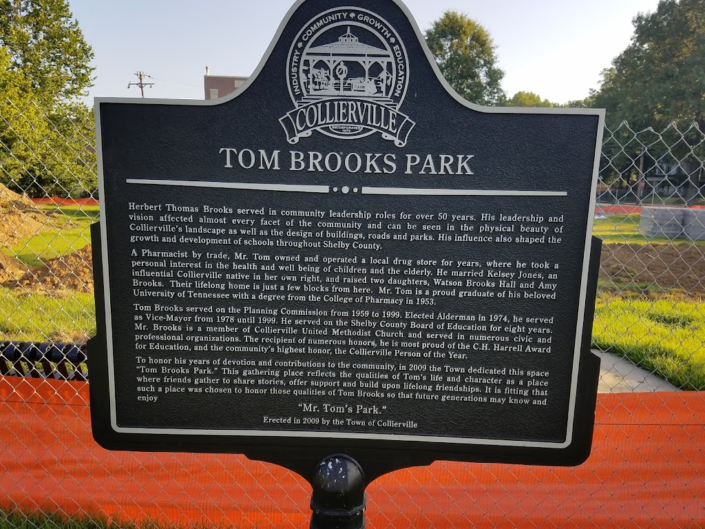 Tom Brooks Park | 151 Walnut St, Collierville, TN 38017, USA | Phone: (901) 457-2770