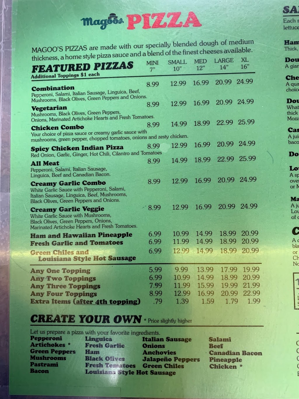 Magoos Pizza | 5600 Auburn St # G, Bakersfield, CA 93306, USA | Phone: (661) 871-9000