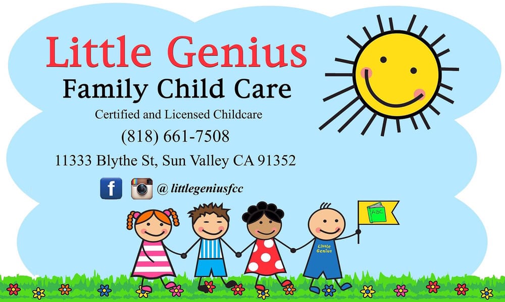Little Genius Family Child Care | 11333 Blythe St, Sun Valley, CA 91352, USA | Phone: (818) 661-7508