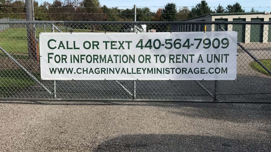 Chagrin Valley Mini Storage | 10056 Kinsman Rd, Newbury Township, OH 44065, USA | Phone: (440) 564-7909