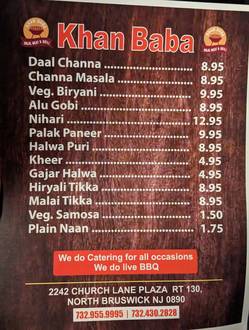 Khan Baba Halal Meat & Grill | 2242 US-130, North Brunswick Township, NJ 08902, USA | Phone: (732) 955-9995