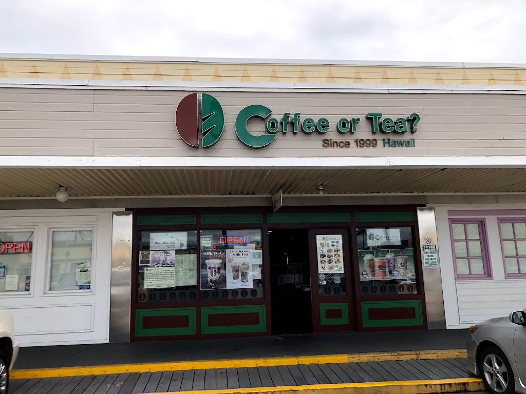 Coffee or Tea? | 98-199 Kamehameha Hwy #C6, Aiea, HI 96701, USA | Phone: (808) 487-5168