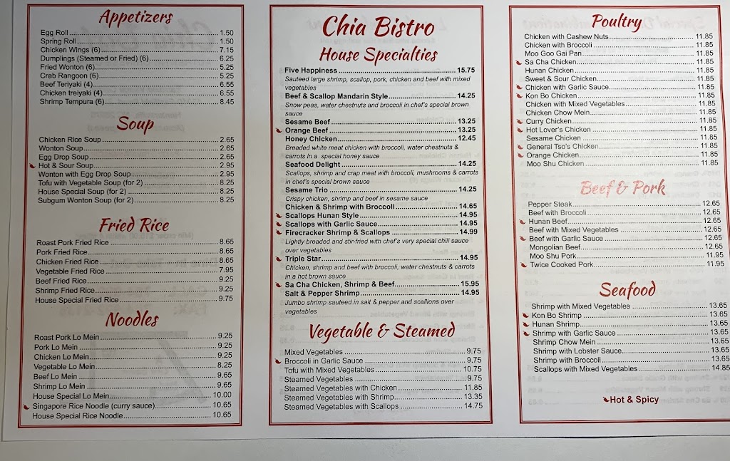 Chia Bistro | 13010 Eastfield Rd # C100, Huntersville, NC 28078, USA | Phone: (704) 992-2155