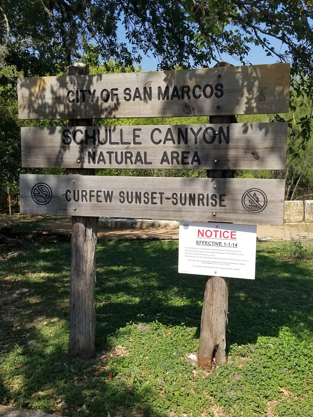 Schulle Canyon Natural Area | 100 Ridgewood Ln, San Marcos, TX 78666, USA | Phone: (512) 754-9321