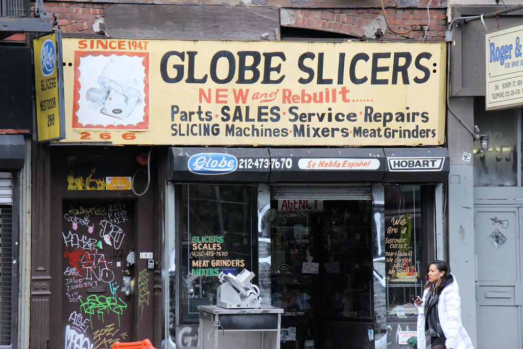 Globe Slicers | 265 Bowery, New York, NY 10012, USA | Phone: (212) 473-7670