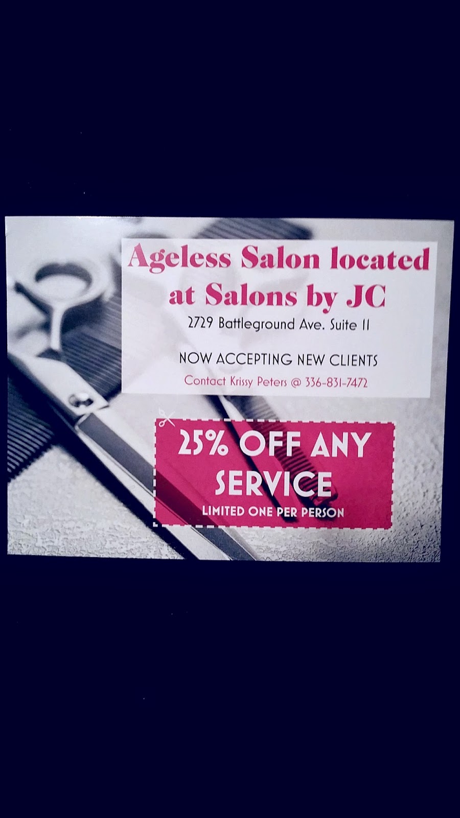 Ageless Salon | 2729 Battleground Ave #11, Greensboro, NC 27408, USA | Phone: (336) 831-7472