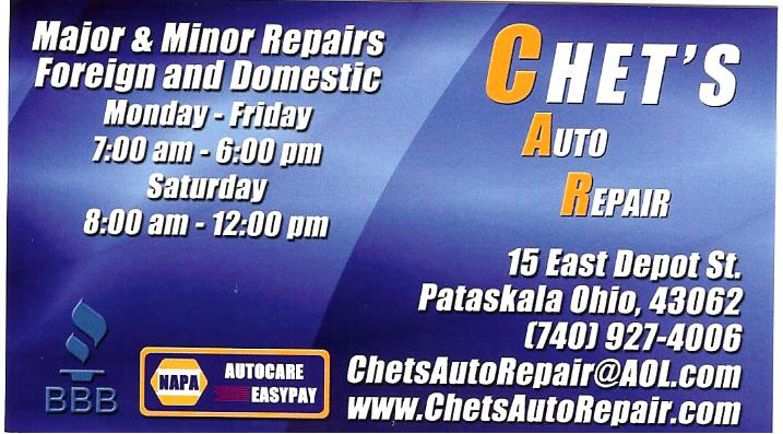 Chets Auto Repair | 15 E Depot St, Pataskala, OH 43062, USA | Phone: (740) 927-4006