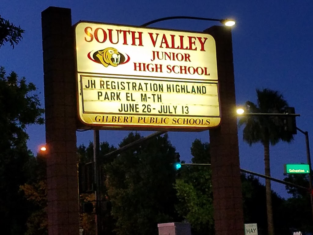 South Valley Junior High School | 2034 S Lindsay Rd, Gilbert, AZ 85295 | Phone: (480) 855-0015