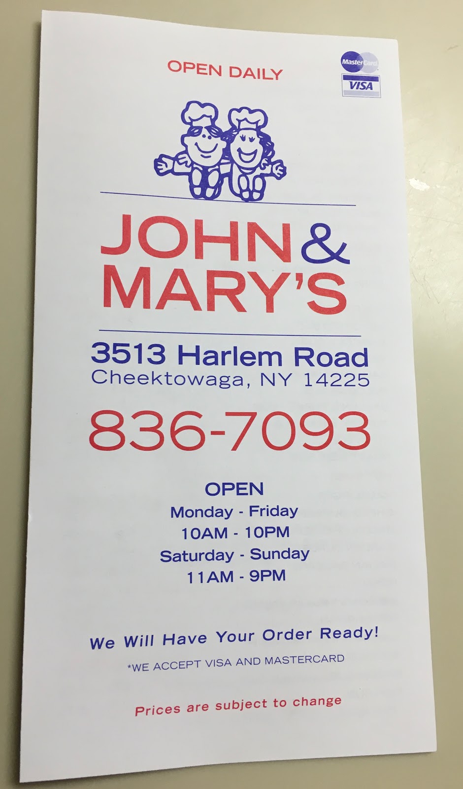 John & Marys A-Bomb Subs | 3513 Harlem Rd, Cheektowaga, NY 14225, USA | Phone: (716) 836-7093