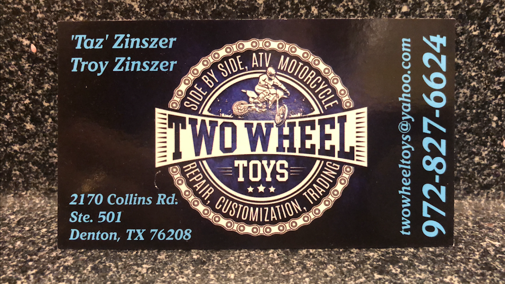 Two Wheel Toys | 2170 Collins Rd Ste. 501, Denton, TX 76208, USA | Phone: (972) 827-6624