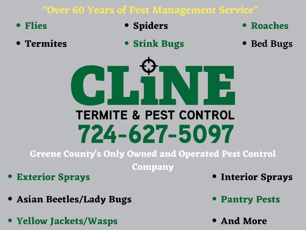 Cline Termite & Pest Control | 440 Rolling Meadows Rd, Waynesburg, PA 15370, USA | Phone: (724) 627-5097