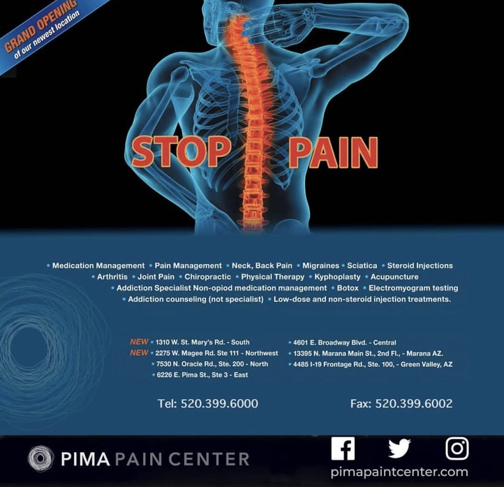 Pima Pain Center-NORTHWEST | 2275 W Magee Rd suite 111, Tucson, AZ 85742 | Phone: (520) 399-6000