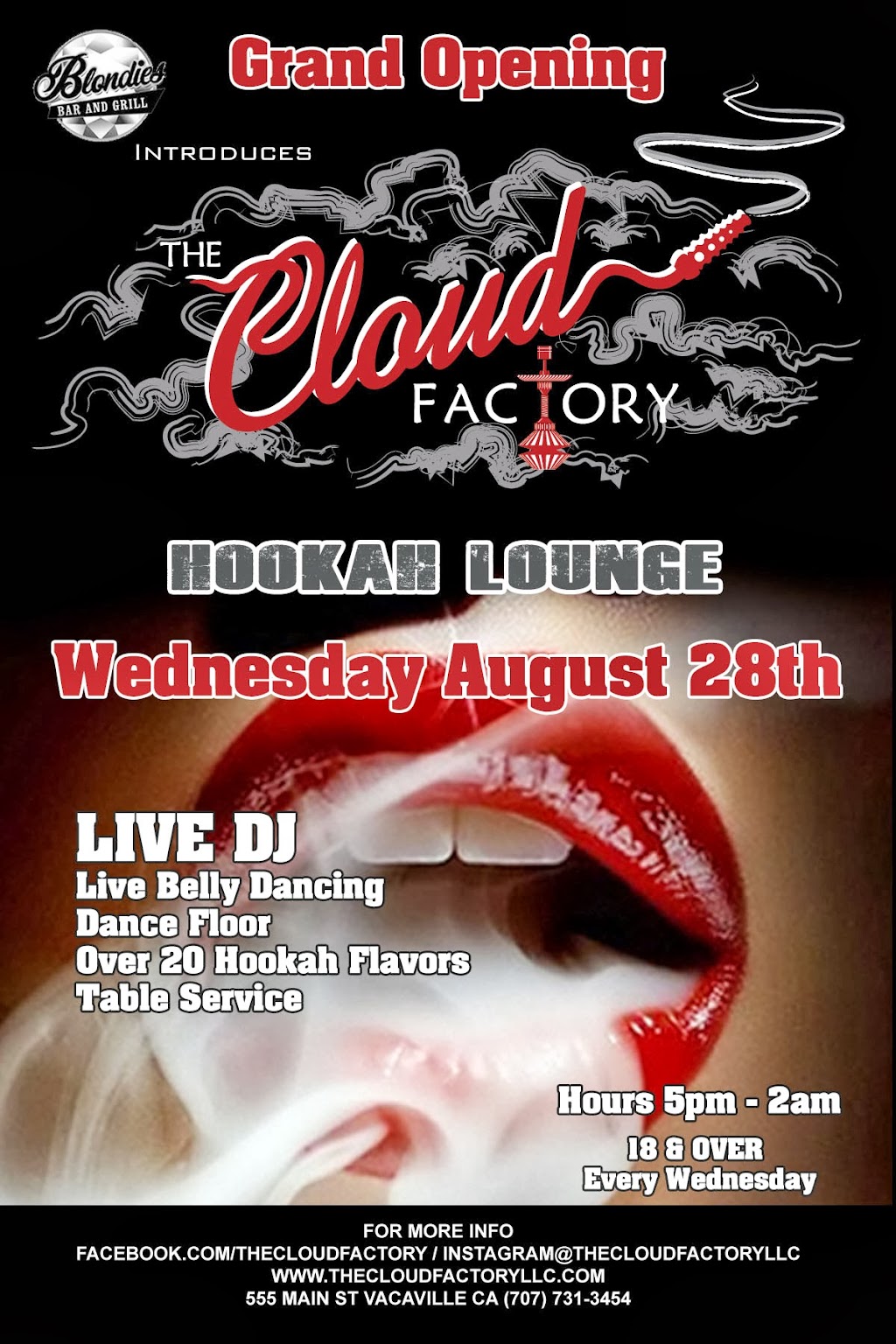 The Cloud Factory Hookah Lounge. | 1080 Orange Dr, Vacaville, CA 95687, USA | Phone: (707) 514-0669
