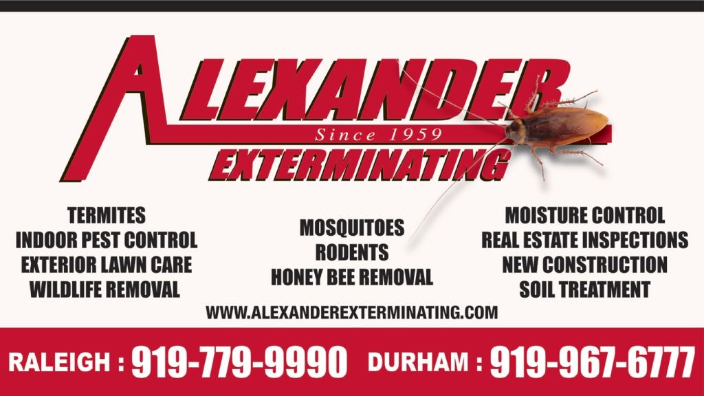 Alexander Exterminating Company Inc. | 545 Dynamic Dr, Garner, NC 27529, USA | Phone: (919) 779-9990