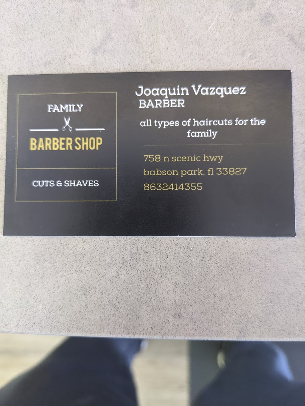 Babson Parks Family Barbershop | 758 N Scenic Hwy, Babson Park, FL 33827, USA | Phone: (863) 241-4355