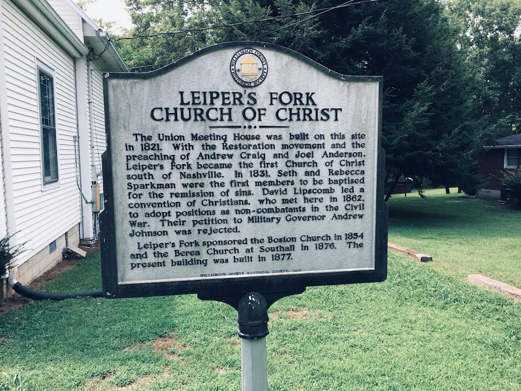Leipers Fork Church of Christ | 4207 Old Hillsboro Rd, Franklin, TN 37064 | Phone: (615) 799-8417