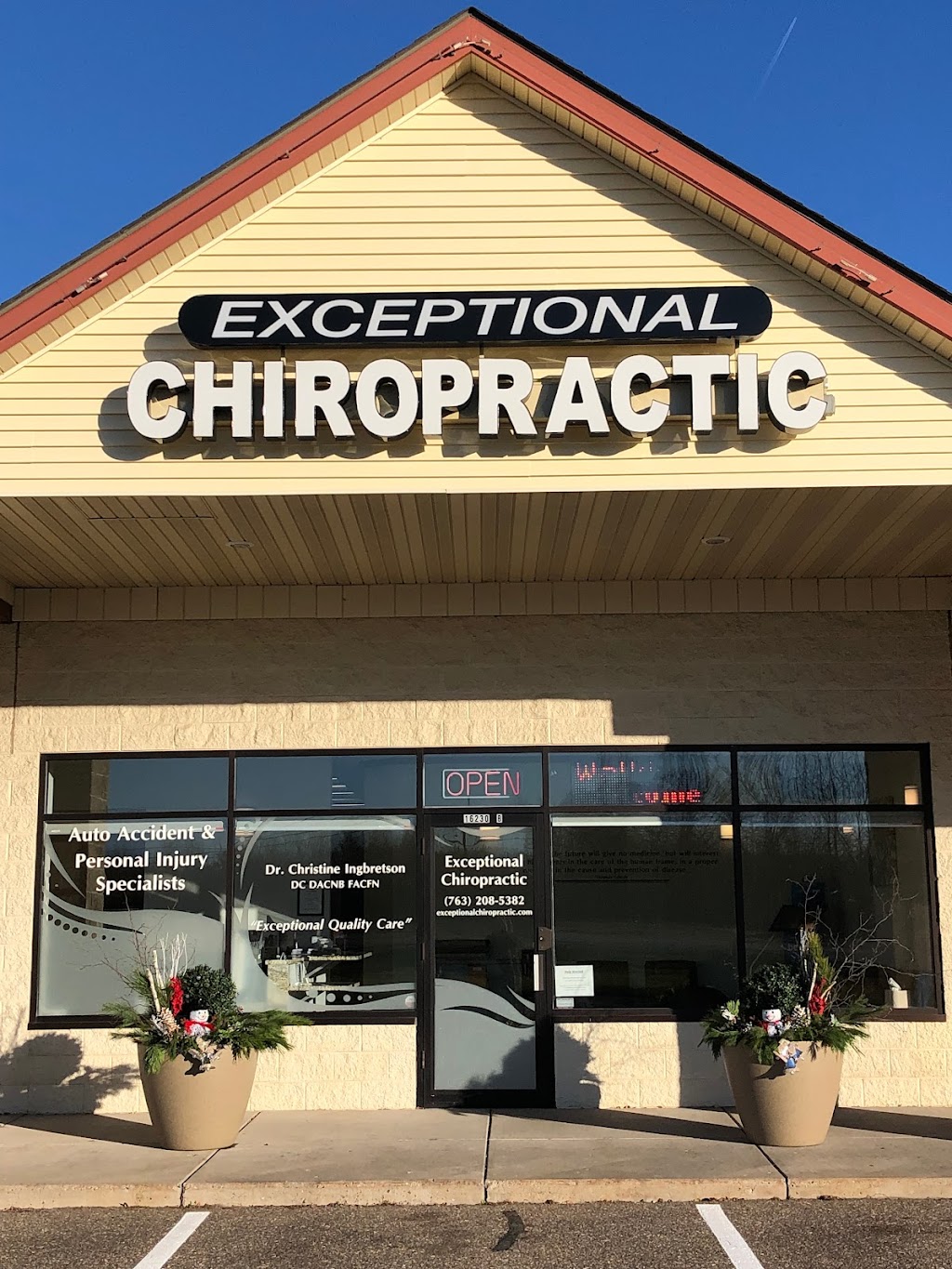 Exceptional Chiropractic: Ingbretson Christine DC, DACNB, FACFN | 16230 Aberdeen St NE, Ham Lake, MN 55304, USA | Phone: (763) 208-5382