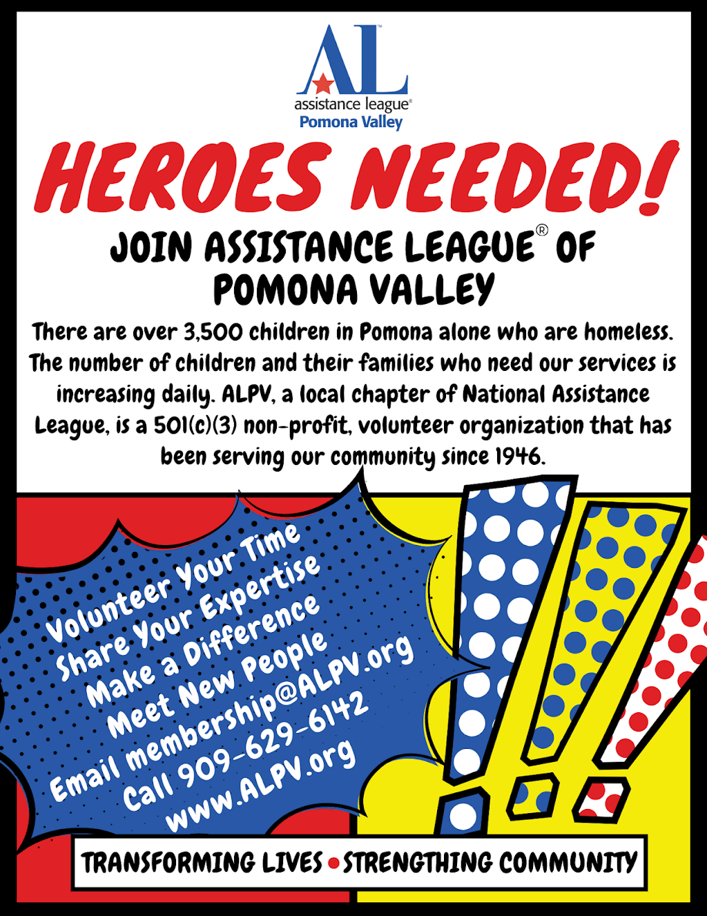 Assistance League of Pomona Valley | 655 N Palomares St, Pomona, CA 91767 | Phone: (909) 629-6142